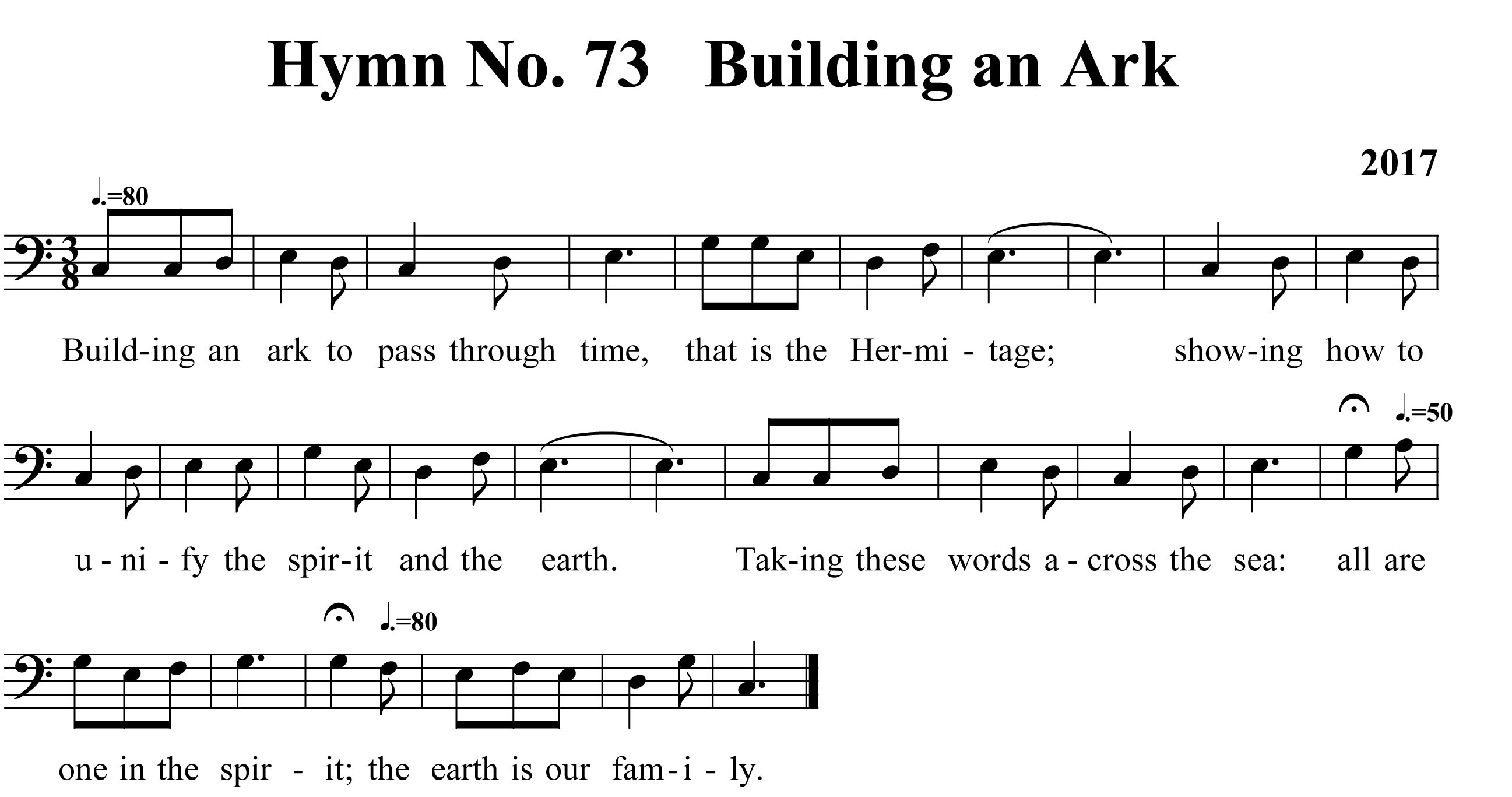 Hymn No 73 Building an ark copy